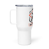 Travel mug with a handle